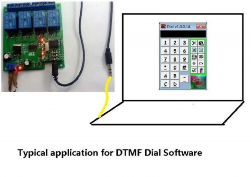 DC 12V 4CH DTMF Relay MT8870 Phone Voice Decoder Remote Controller Switch Module