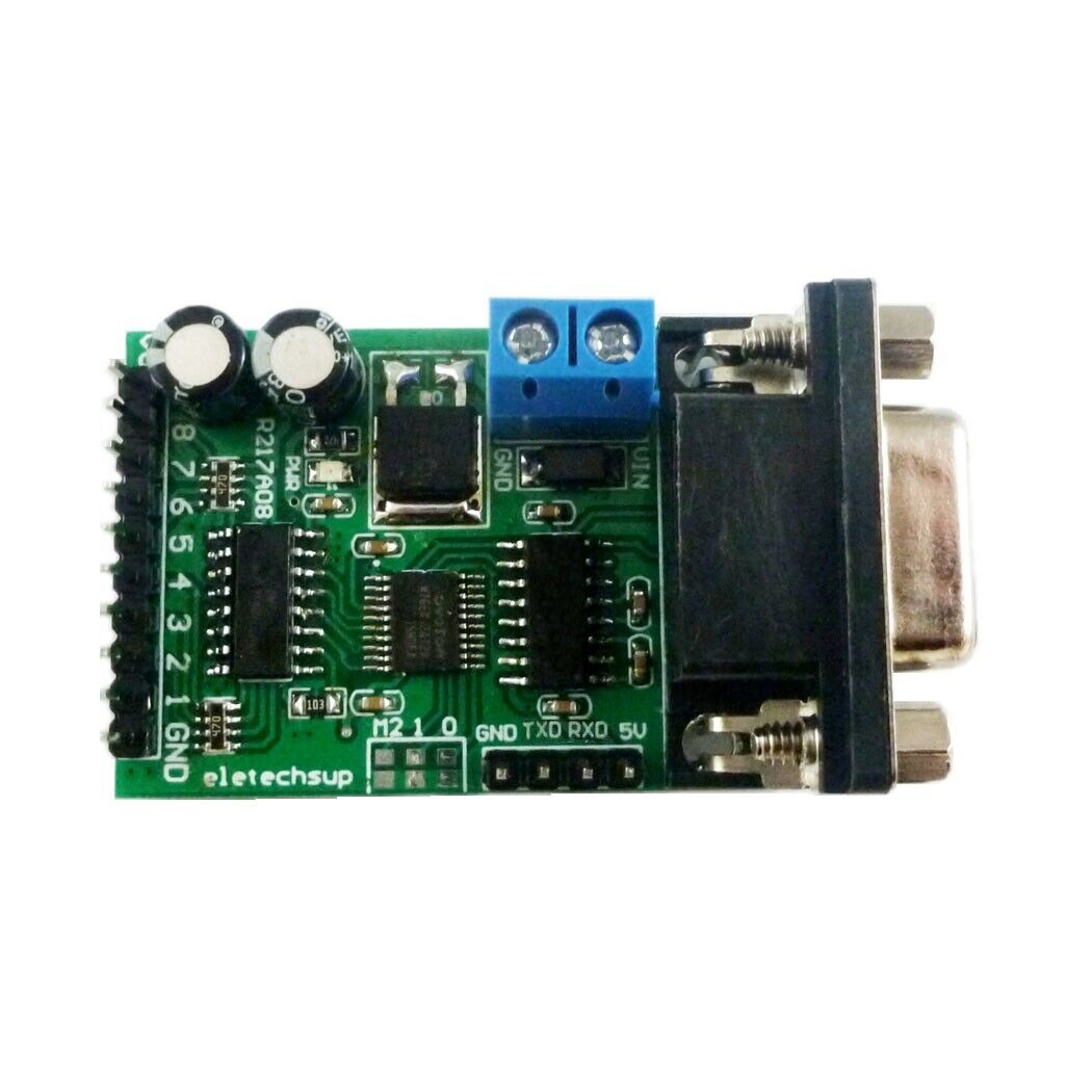 R217A08 5x 8ch 5V 12V 24V RS232 IO Control Switch Board Com DB9 Serial port