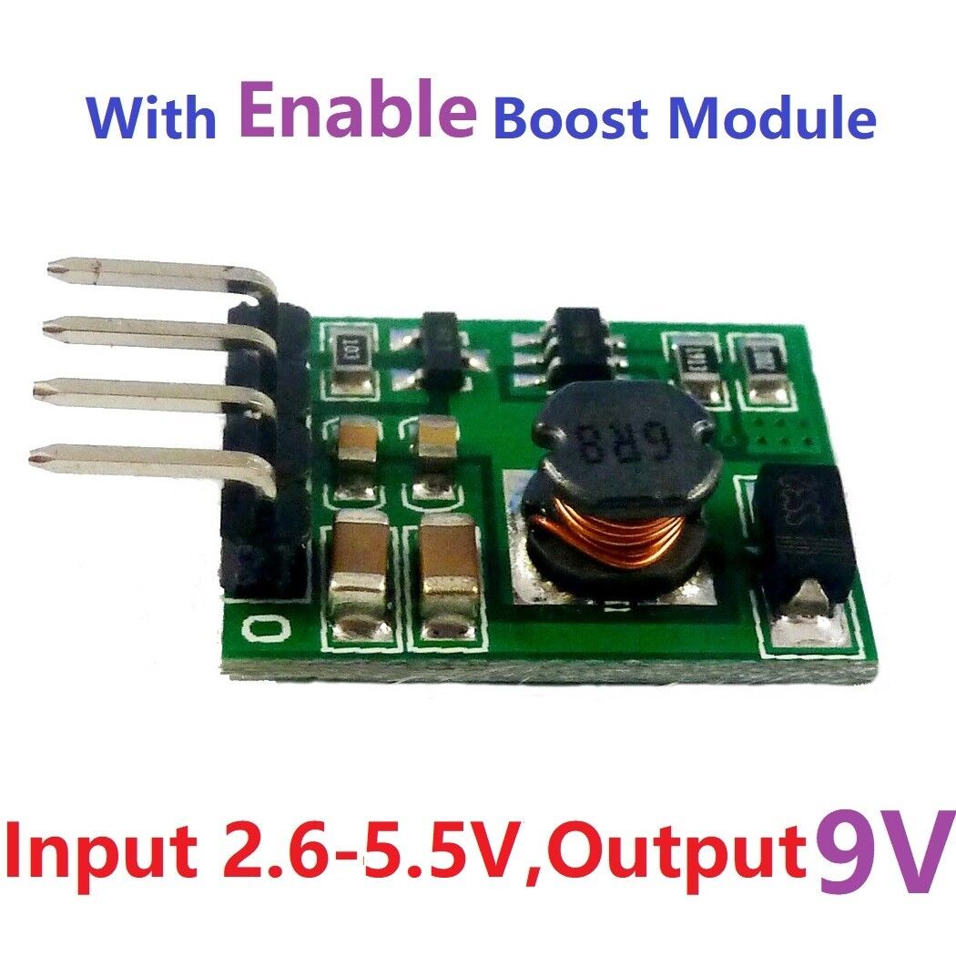DDEN12MA with Enable ON/OFF DC-DC 3V 3.3V 3.7V 4.2V 5V to 5V 6V 9V 12V Step-up