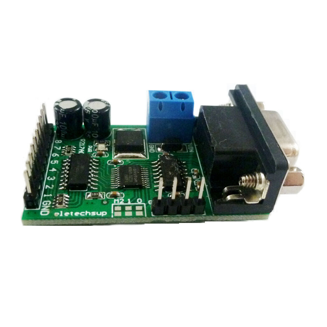 R217A08 5x 8ch 5V 12V 24V RS232 IO Control Switch Board Com DB9 Serial port