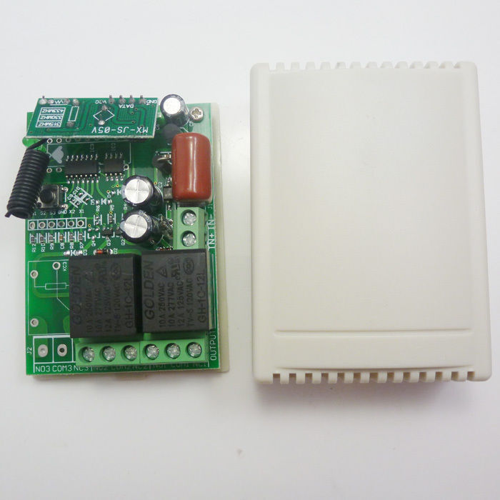 AC 220V 433MHz 2 Channels RF Wireless Relay Receiver Controller