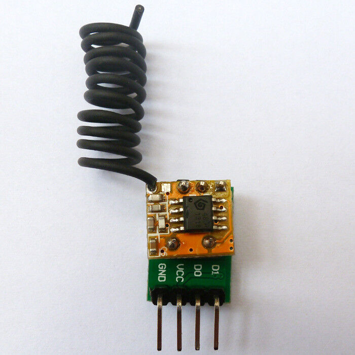 CE001 3g Light Weight Small Size 17 * 12 * 9mm 2 Channels RF Wireless Decoder Receiver