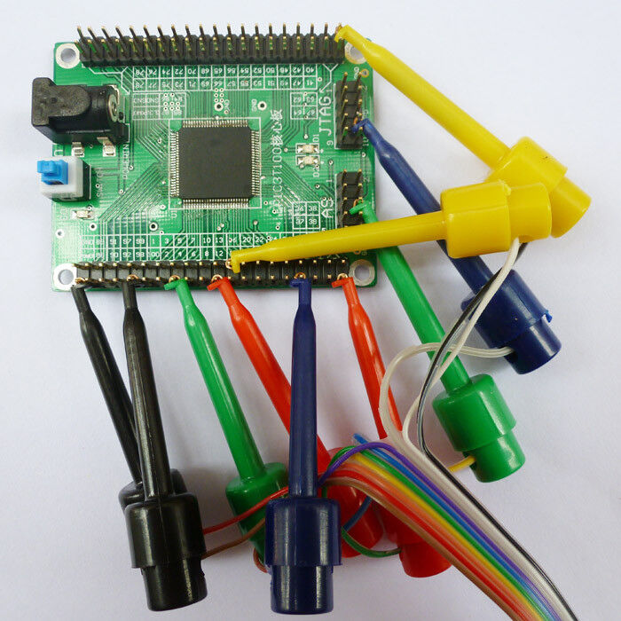 8ch USB Logic Analyzer Round test hook Oscilloscope Signal generator Tester DIY