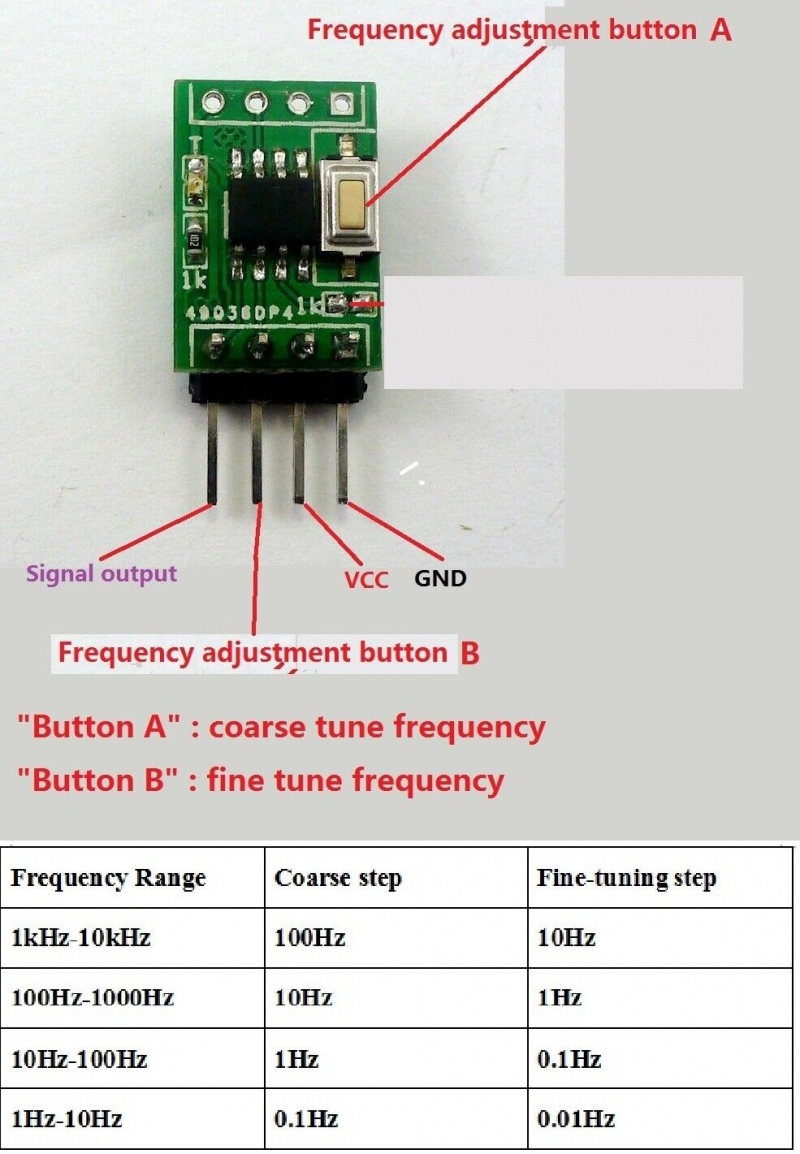 TB356 1H~10kHz Continuously Adjustable Signal Generator replace NE555 LM358 CD4017 DDS