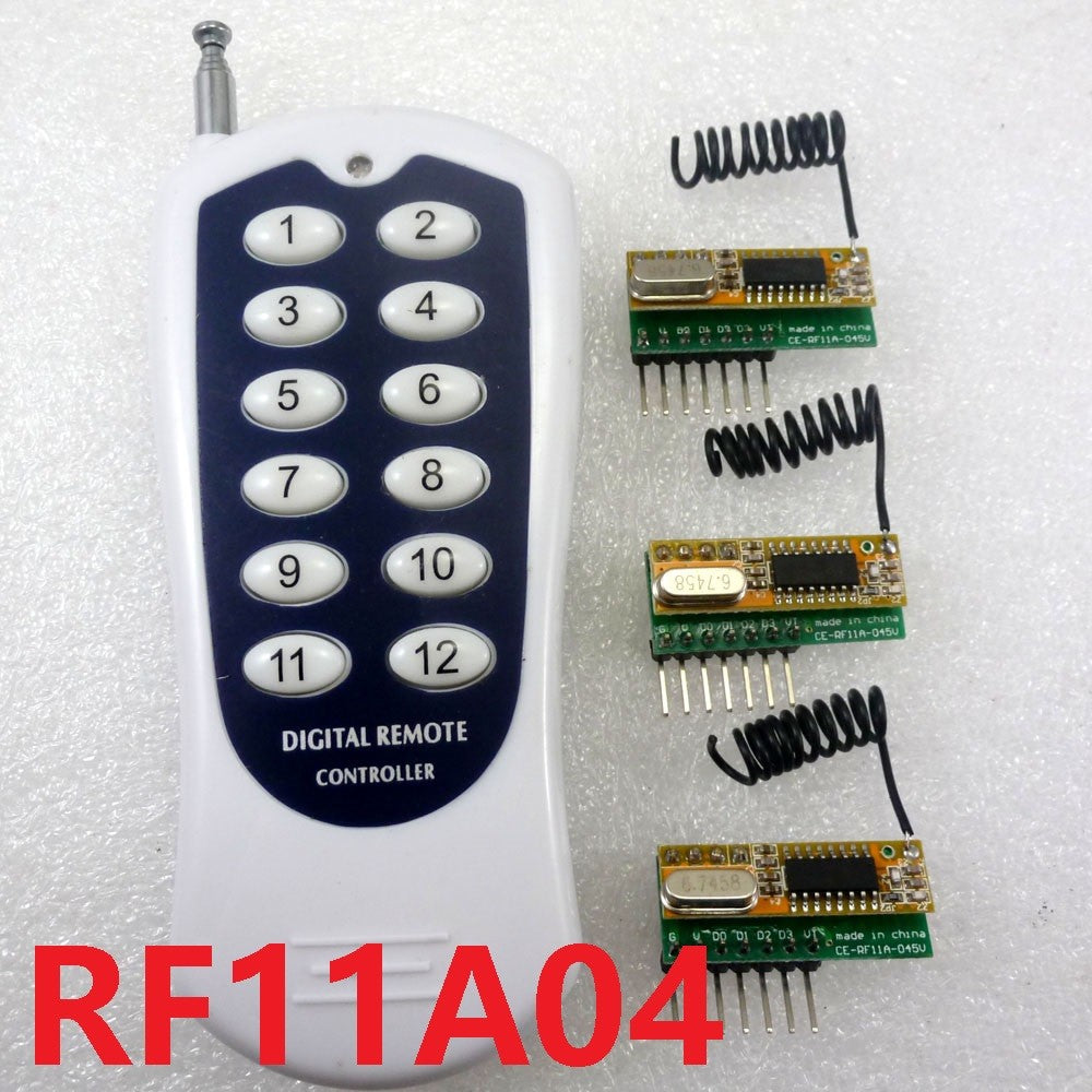 RF11A04 RF Wireless Transceiver Codech kit 12CH 433M for Arduno MCU AVR Relay PLC Smart