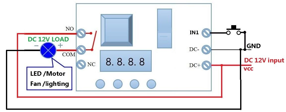 CE030 DC 5V 12V 24V Multifunction Delay Relay Time Switch Turn on/off PLC Module