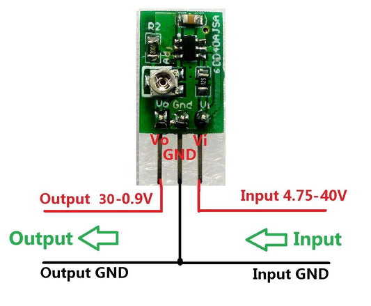 DD40AJSA Mini Size 2.54mm Pitch 5W DC-DC 5V-36V to 5 12V 24v Step-down Power Module