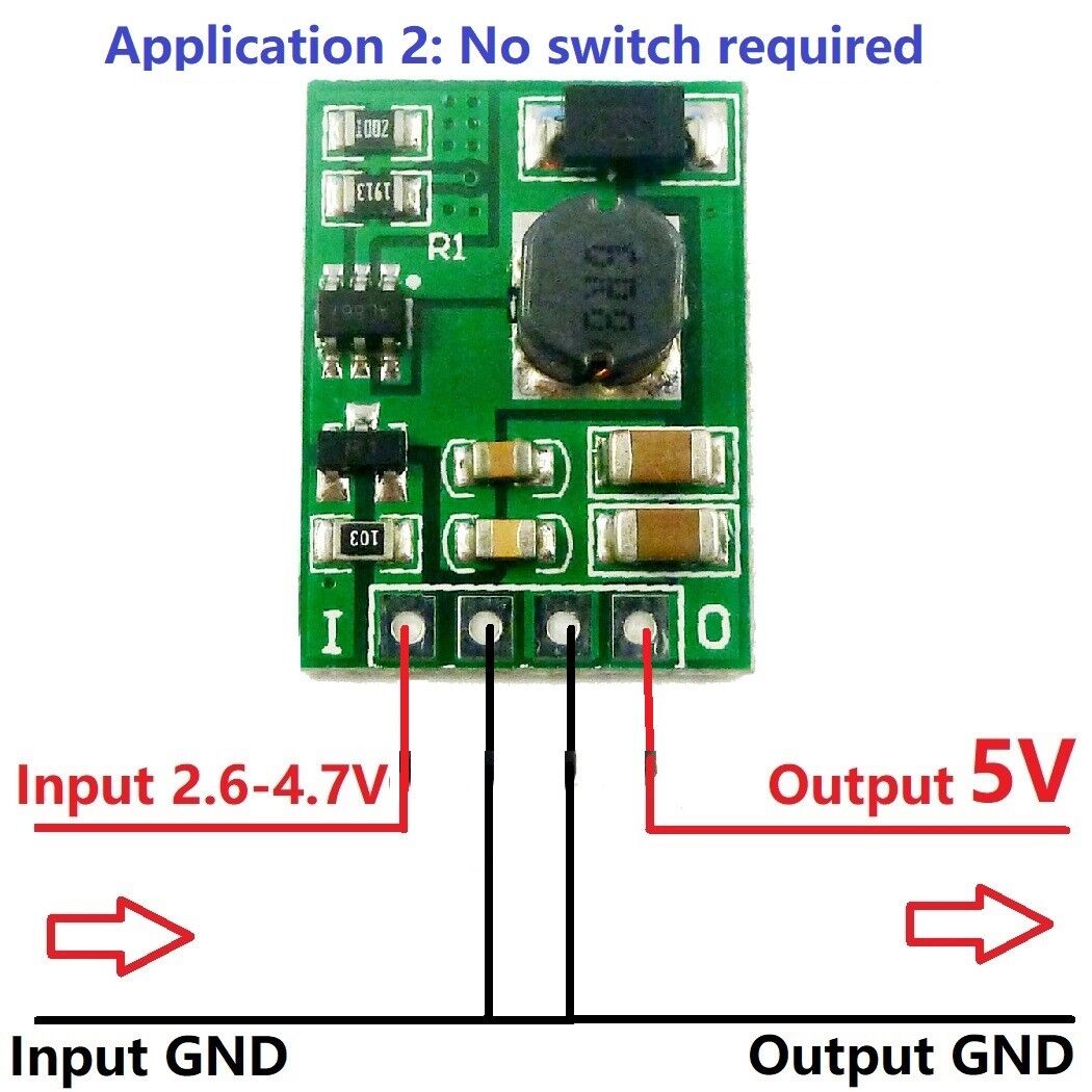DDEN12MA with Enable ON/OFF DC-DC 3V 3.3V 3.7V 4.2V 5V to 5V 6V 9V 12V Step-up