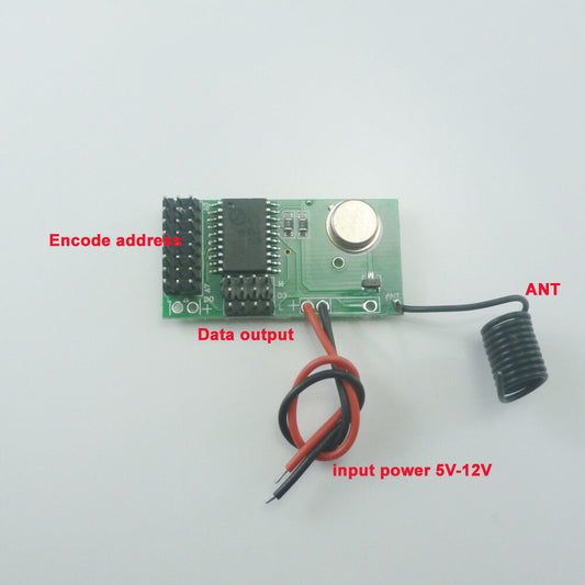 TD003 433MHz SC2262 PT2262 PT2264 ASK Encoders RF Radio Wireless Transmitter Modules