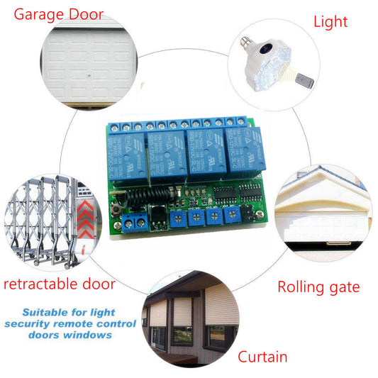 RF22A04 PT2262 Transmitter Control Delay Relay Receiver Kits Arduino MCU Relay Switch