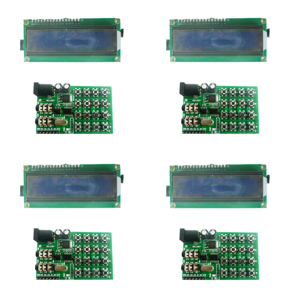 AE11A04 CE037 1 pair Keypad DTMF Generator Audio Encoder + Decoder LCD Display MT8870
