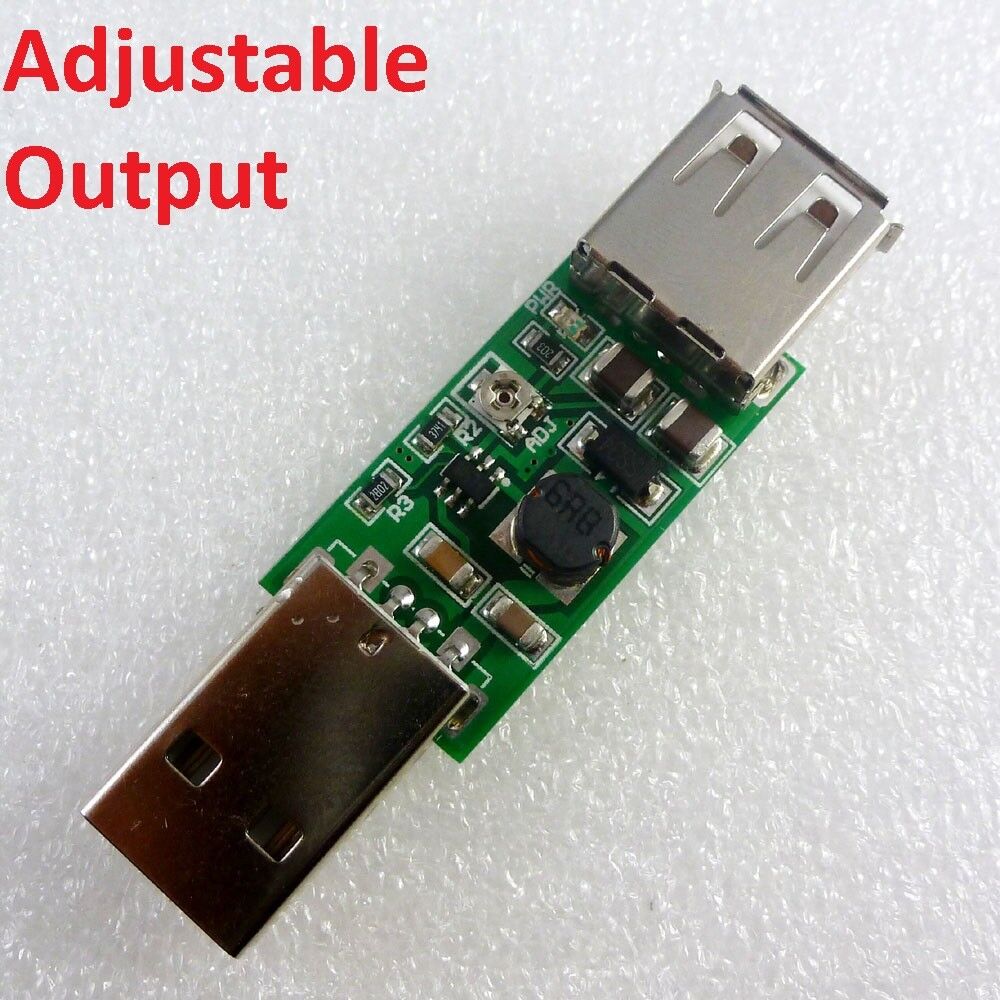 DC-DC USB 5V to 6V 9V 12V 15V Adjustable Step-Up Boost Converter Voltage Module