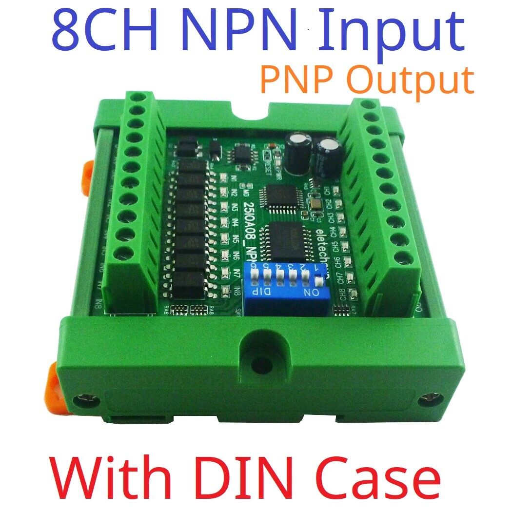 25IOA08 25IOB16 25IOC32 8-32 DI-DO PNP to PNP RS485 Modbus Rtu Remote IO Module DC 12-24V 300MA DMOS PNP