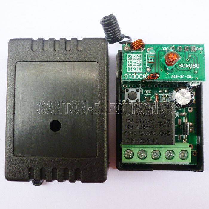 DC24V RF Wireless Remote Control Relay Switch System & Large Power Handsender