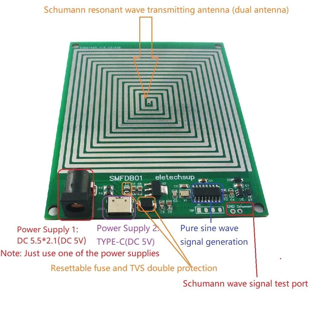 SMLDC02 NEW! Adjustable 0.01HZ~100KHZ 7.83Hz Schumann Resonance Ultra-low Frequency Puls