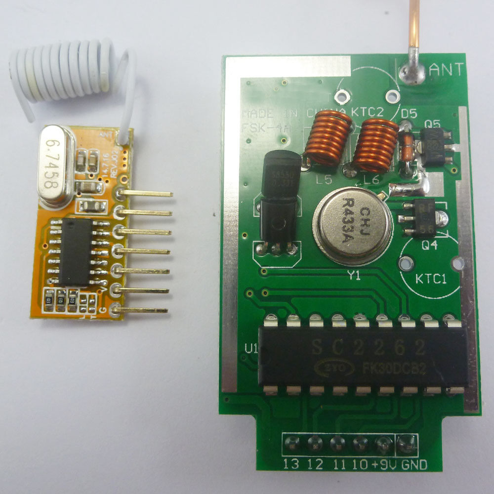 433MHz for Ardiuno PT2262 Wireless Arduiuo RF Transmitter Receiver Link Kit