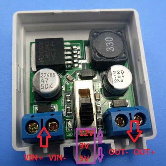 TB324 DC/DC 5-35V to 12V 9V 5V Adjustable Buck Converter Step Down Power Supply Module