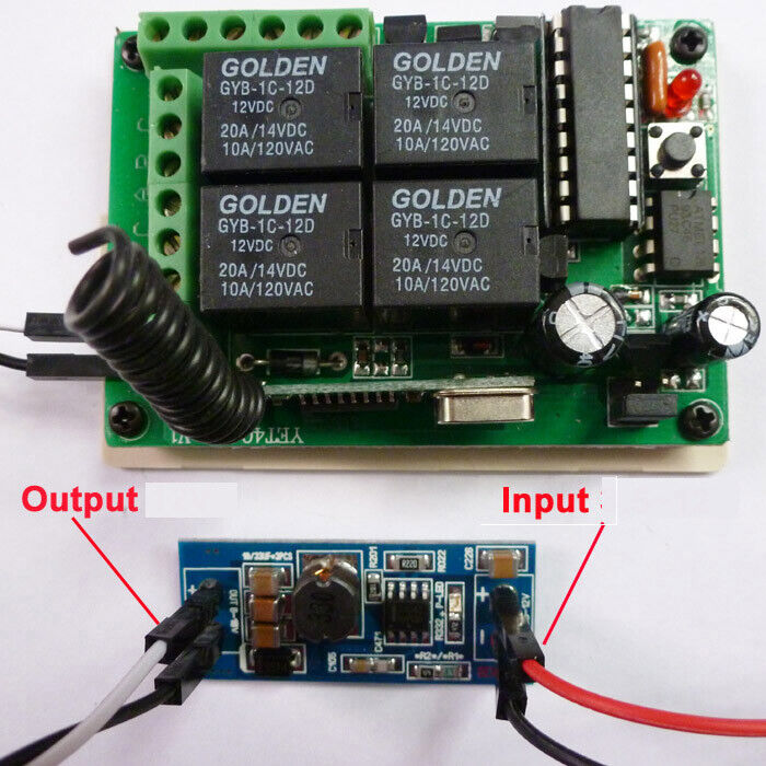 TB104 3.5-12V to 12V DC-DC Converter Boost Module Step-up Motor Rotation Relay Control