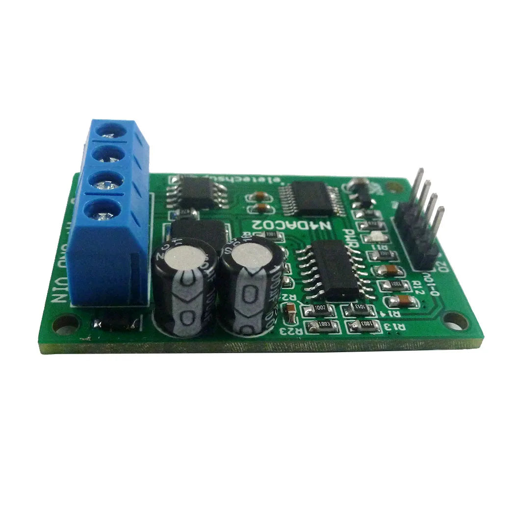 N4DAC02 DC 12V 0-5V 0-10V Voltage Signal Generator DAC Converter Module RS485 Modbus RTU for PLC Measuring Instruments