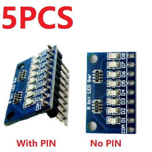DM41A08 DM41B08 3.3V 5V 8 Bit Blue/Red Common anode/cathode LED indicator Module diy kit for Arduiuo 4 nodemcu