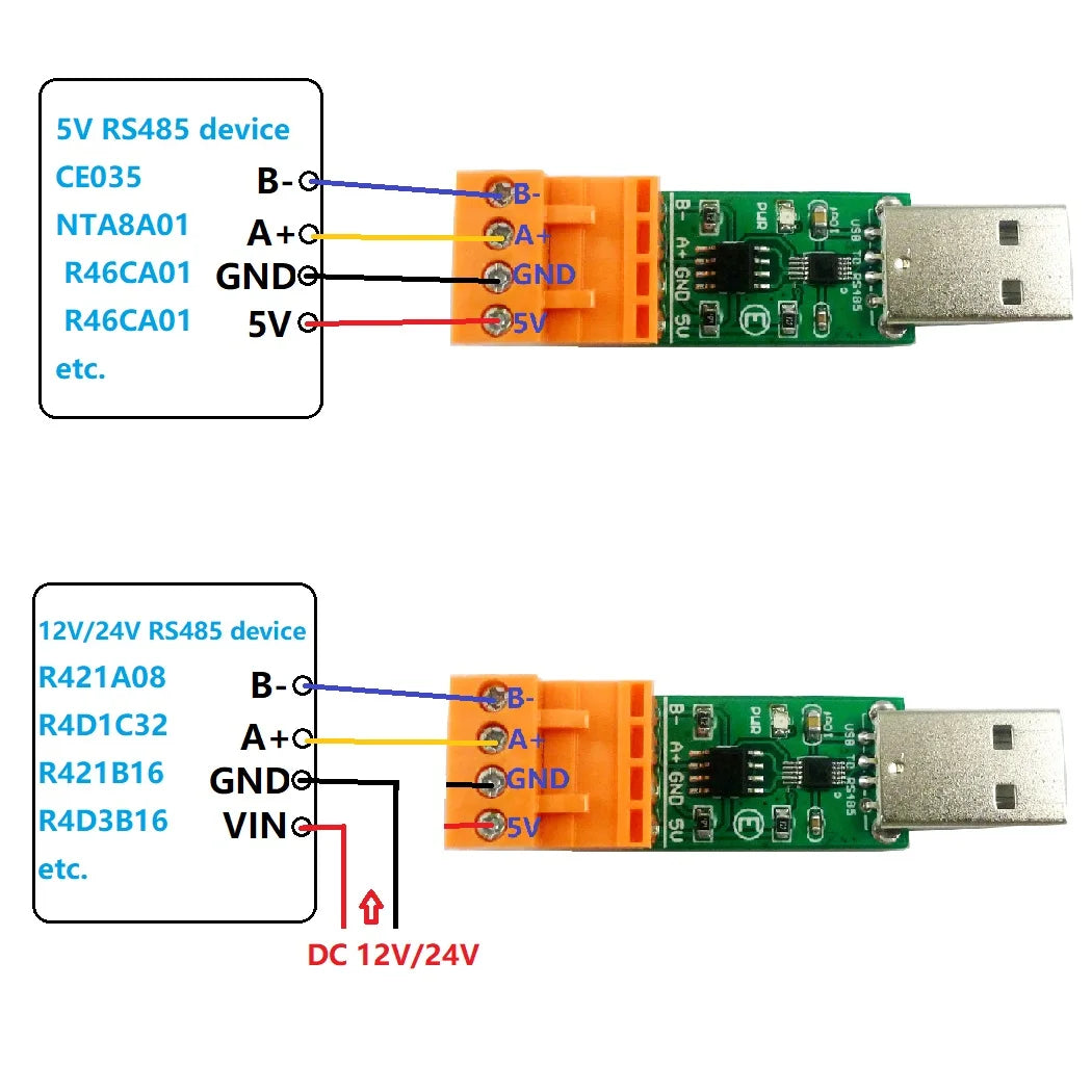 UD68B01 USB to RS485 Bus Converter Module CH340 Industrial grade IC SP485 for Arduiuo NANO PLC MCU Modbus Relay Board