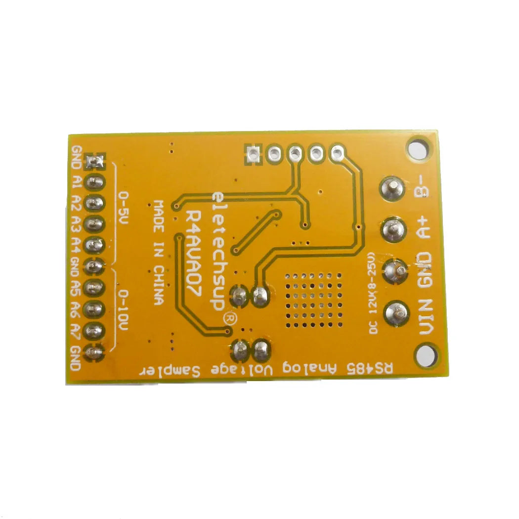 R4AVA07 7ch 5V 10V Analog Voltage acquisition Sampler RS485 ModBus RTU Module for PLC Oscilloscope ADC 4-20ma Sensor