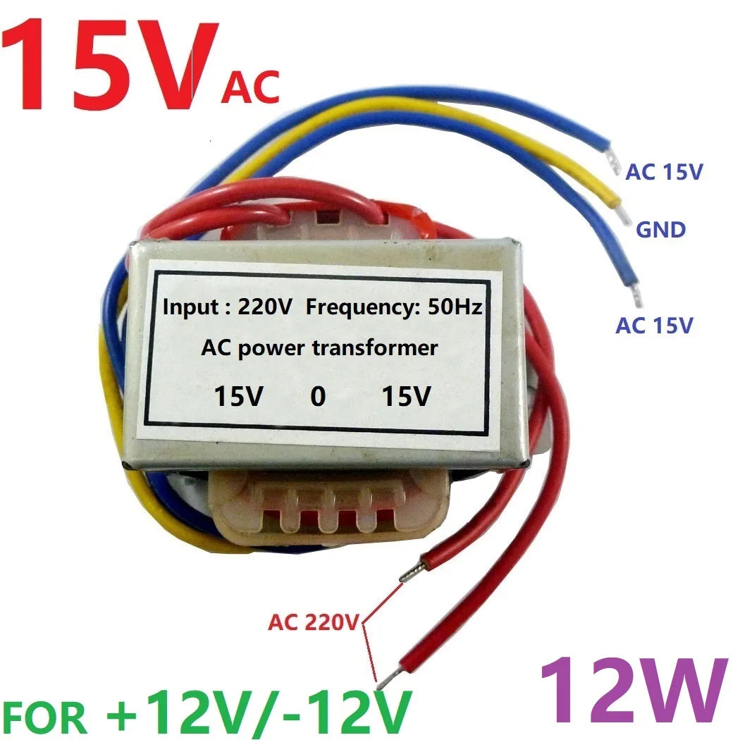 AD24LOPA AC to DC +-5V 12V 15V 78xx 79xx Dual Linear LDO Converter 12W Single-phase isolated AC 220V to AC 9V 15V 18V Power Transformer