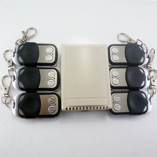 CE029A 6x Transmitter + 1x Receiver kit RF 12v time delay relay 433m Wireless control