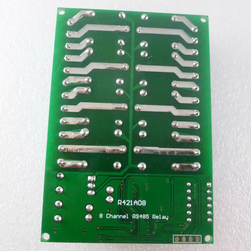 R421A08 8 Channel DC 12V RS485 Relay Module Modbus RTU 485 Remote Control Switch for PLC PTZ Camera Security Monitoring