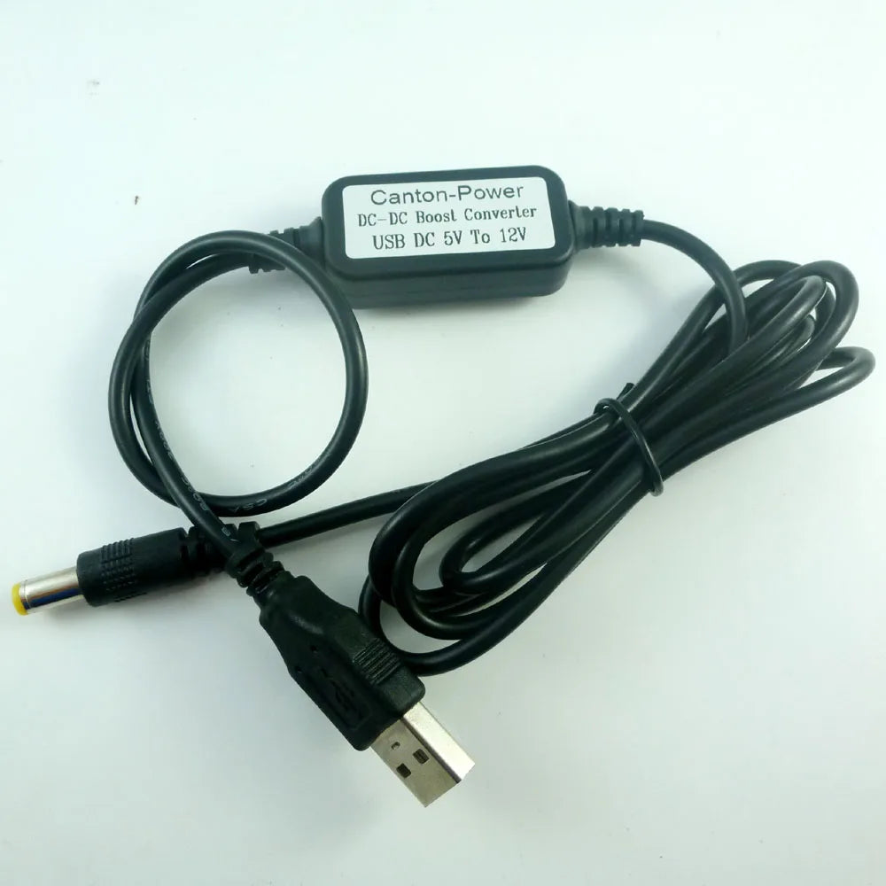CE036 DC 5V TO 12V USB to DC 5.5*2.1mm Cable DC-DC Boost Conerter Step-up Voltage Power Supply Module for Wifi Router mobile power