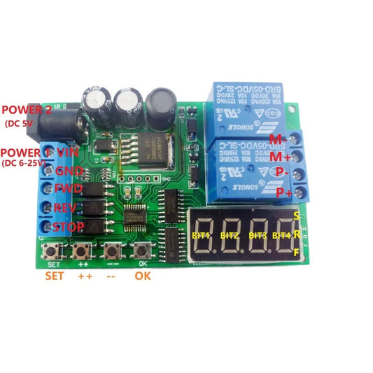 IO53A02 DC 5-24V Multifunction AC DC Motor Reversible controller Driver board for Toy PLC Car Garage Door
