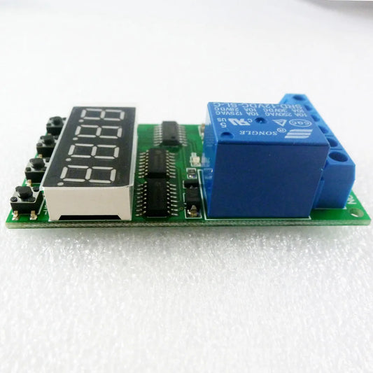 IO22C01 DC 12V High-Trigger Multifunction Self-lock Relay PLC Cycle Timer Module Delay Time Switch
