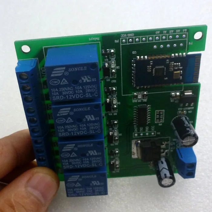 CE028 12V 4 Channel Bluetooth-compatible Relay Android Mobile Remote control Switch for Motor LED Light Lock NET