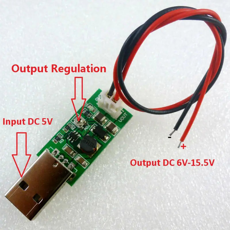 7W USB DC 5V to 6V 9V 12V 15V Adjustable Output DC DC Converter Step Up Boost Module for LED Motor fan