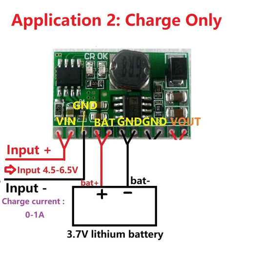 DD04CVSA 10W 3.7V 4.2V Charger & 5V 6V 9V 12V Discharger Board DC DC Converter Boost Step-up Module UPS diy Li-lon LiPo lithium battery