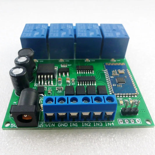 CE041 DC 5V 9V 12V 24V 4CH Bluetooth-compatible Relay Android app Wireless Remote Controller for Smart Home Motor LED Car Access