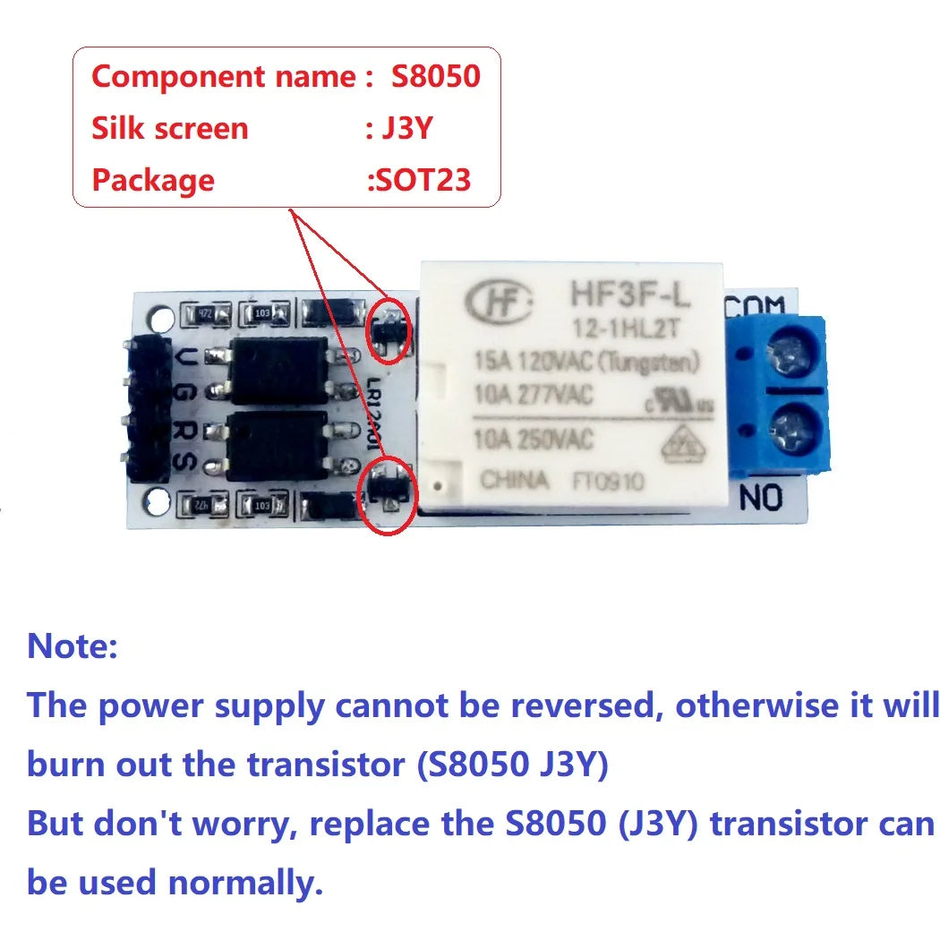 LR12A01 DC 12V 10A Latching Keep Relay Module Zero Power Hold Switch Bistable Self-locking Flip-Flop Latch Board