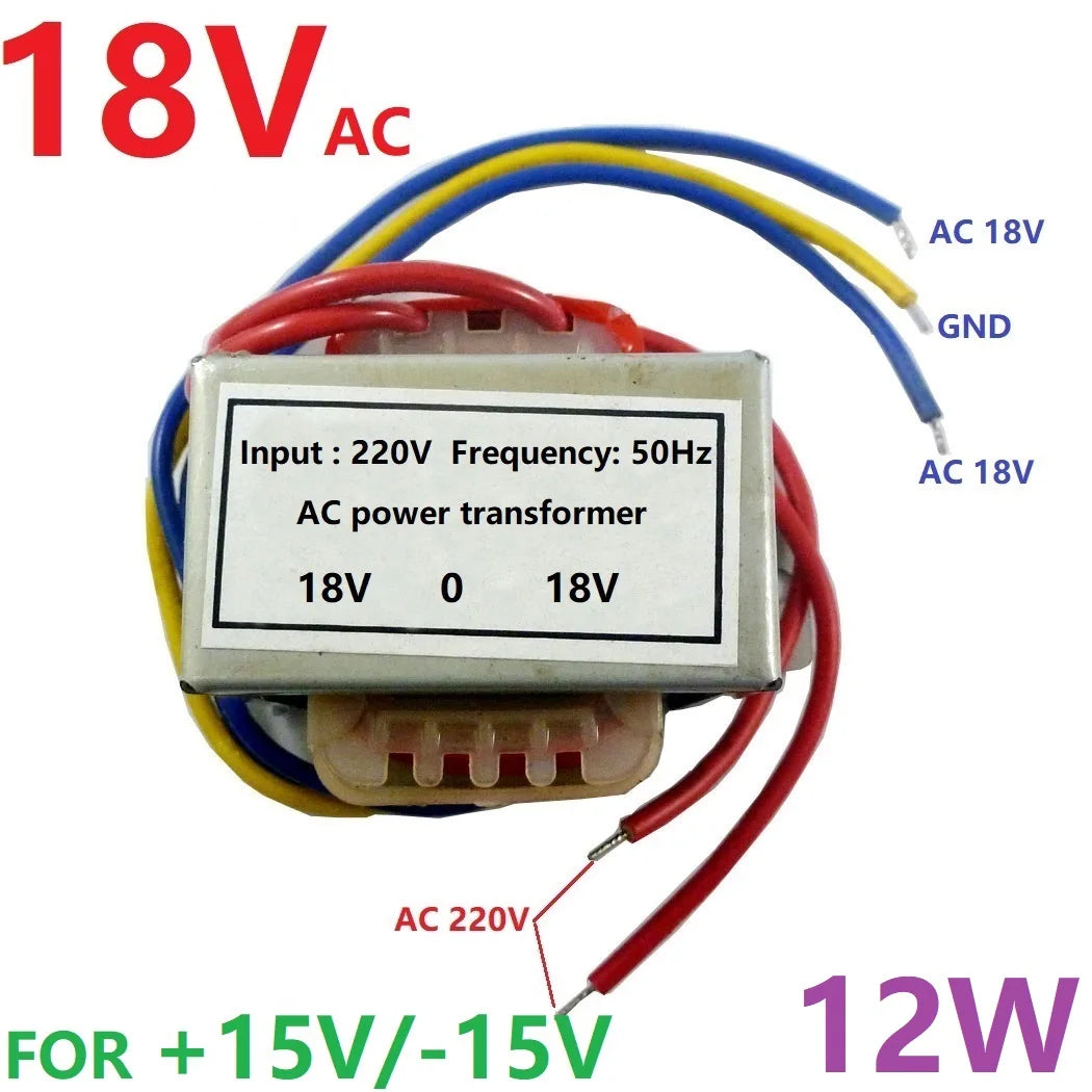 AD24LOPA AC to DC +-5V 12V 15V 78xx 79xx Dual Linear LDO Converter 12W Single-phase isolated AC 220V to AC 9V 15V 18V Power Transformer