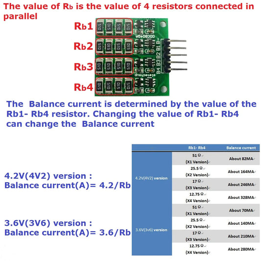 DDCB04QA 1-4 cell 3.7V Li-ion Polymer 3.2V LiFePO4 lithium Battery packs Charge Balance BMS Charger protection board for 18650 14500