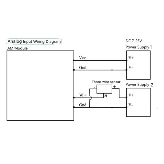 AMVIF08 8CH 0-10V Voltage Analog Input Module RS485 MODBUS RTU Communication ADC Board for shunt Hall fluxgate Pressure Sensor