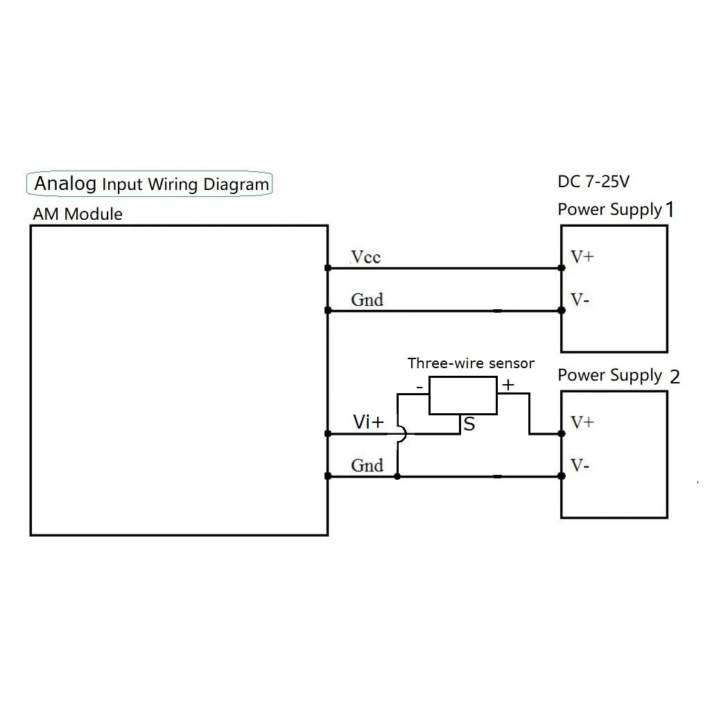 AMVIF08 AMAIE08 DC 12V-24V 8AI 8VI 4-20MA /0-10V to RS485 Current/Voltage ADC Collector Read Capture Module MODBUS RTU PLC Board