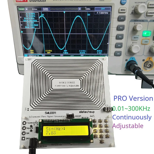 SMLDB11 7.83Hz PRO Version 0.01Hz~300KHz Continuously Adjustable Schumann Resonance Pulse Square Wave Generator Esolfeggio Frequencies