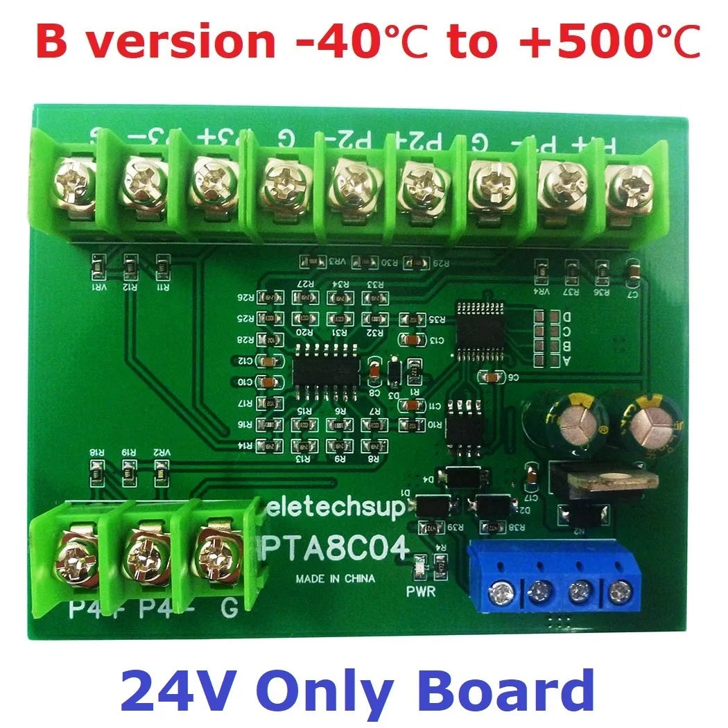 PTA8C04 4ch 500 Celsius PT100 Thermocouple RTD emperature Sensor RS485 Temperature Sensor Module Modbus RTU Board Paperless Recorder