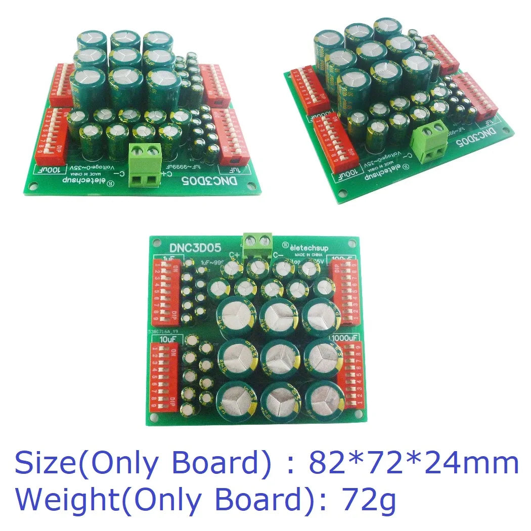 DNC3D05 1uF To 9999uF 10mF Large-Capacity Programmable Adjustable Electrolytic Capacitors Module for Electronic Circuit Development