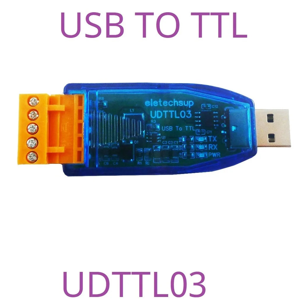 UDTTL03 UD23202 UD48501 12V 5V VCC Output USB to RS485 RS232 TTL Converter UART PC COM Serial Port Module for PLC IO HMI MCU PTZ Smart Home Debugging