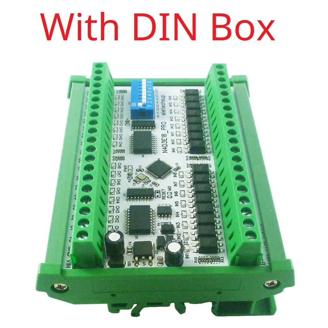 N4D3E16 16ch Bidirectional Full-duplex Transparent Transmission of Digital IO RS485 TVS Modbus RTU Module N4D3E16 Pro DIP Switch Board