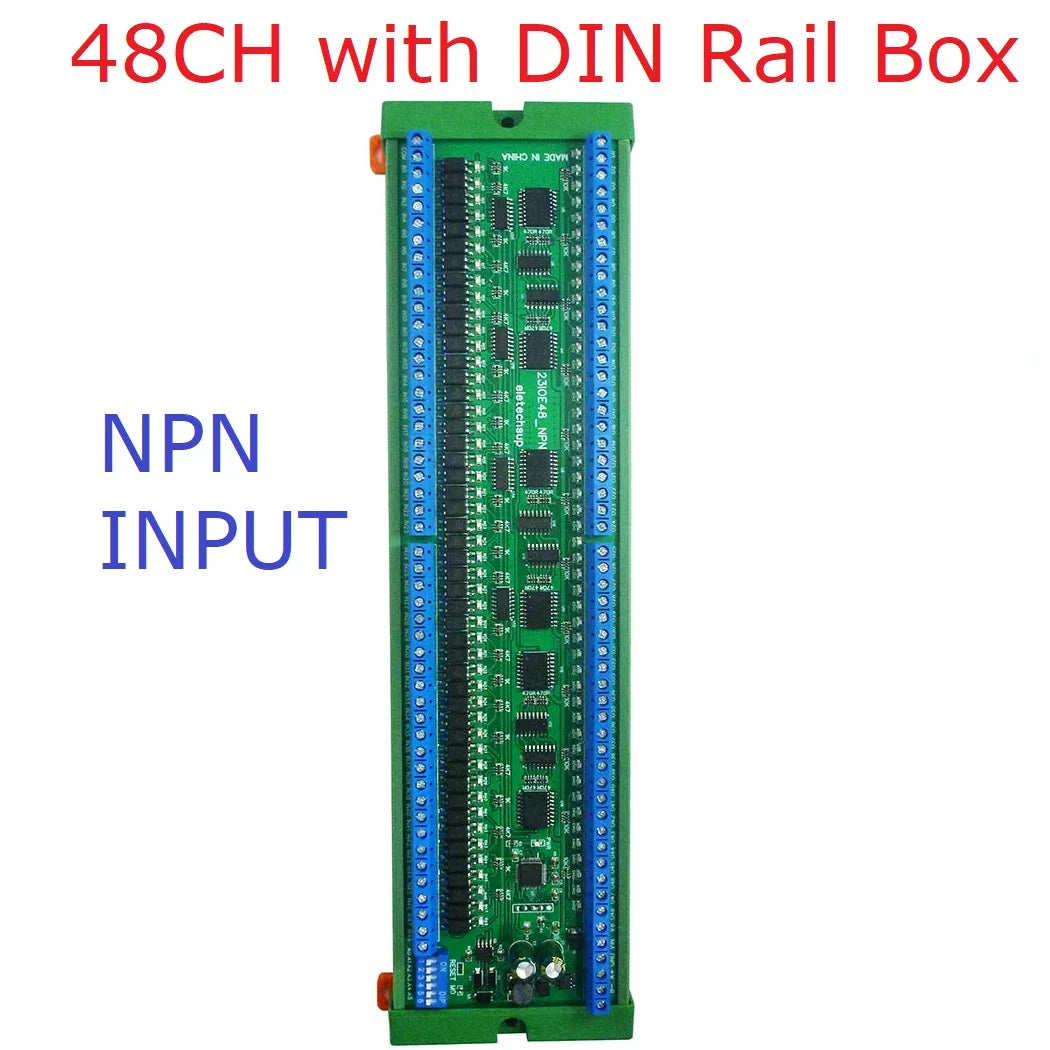 23IOA08 23IOB16 23IOC24 23IOE48 8 16 24 32 48CH Multifunction RS485 Remote IO Module PLC DI-DO expansion Board DIN Rail Box Standard MODBUS RTU Protocol