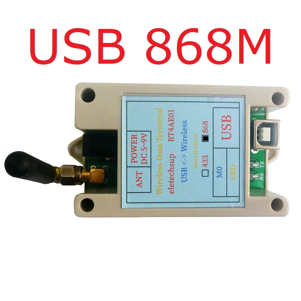 RT4AE01 RS485/RS232/USB Sub-1GHz Transceiver FSK GFSK 433M 868M UART Moduel for Wireless Meter Reading Industrial Control PLC Modbus RTU