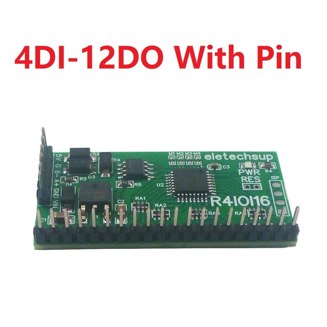 R4IOI16 16DI/16DO/8DI-8DO/4DI-12DO/12DI-4DO Modbus Rtu Digital IO RS485 2.54mm Pin Core Board for Arduino ESP32 ESP8266 PLC Smart Home
