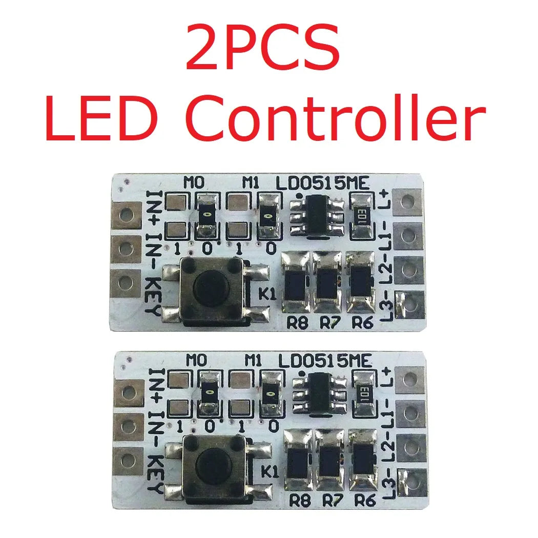 LD0515ME DC2.5V-5V 1200MA Multifunctional LED Controller Working Mode Current Can be Set ON/OFF Flashing SOS Flashlight USB Lighting Lamp
